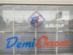 DemiChrom Window Sticker